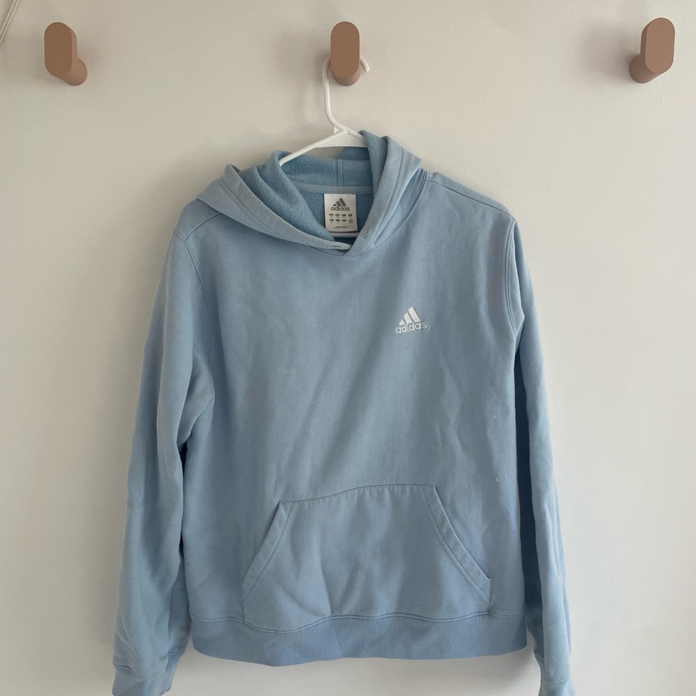 Adidas Women’s Light Blue Hoodie
